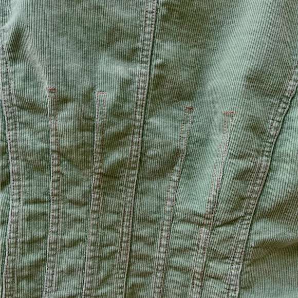 Tulle Anthropologie Green Cordoroy Jacket , Mod Buttons - Picture 2 of 8
